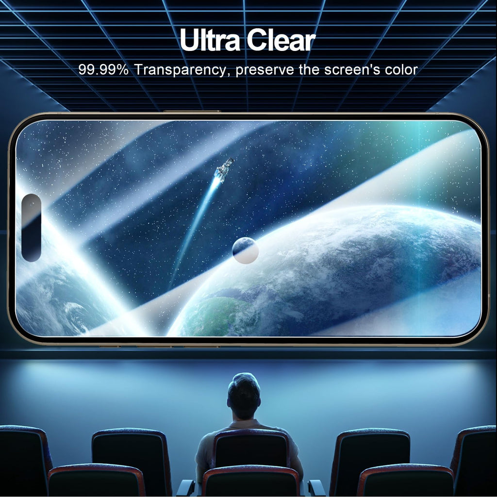 NEW'C for iPhone 16, iPhone 15 Screen Protector Installation Tool Included