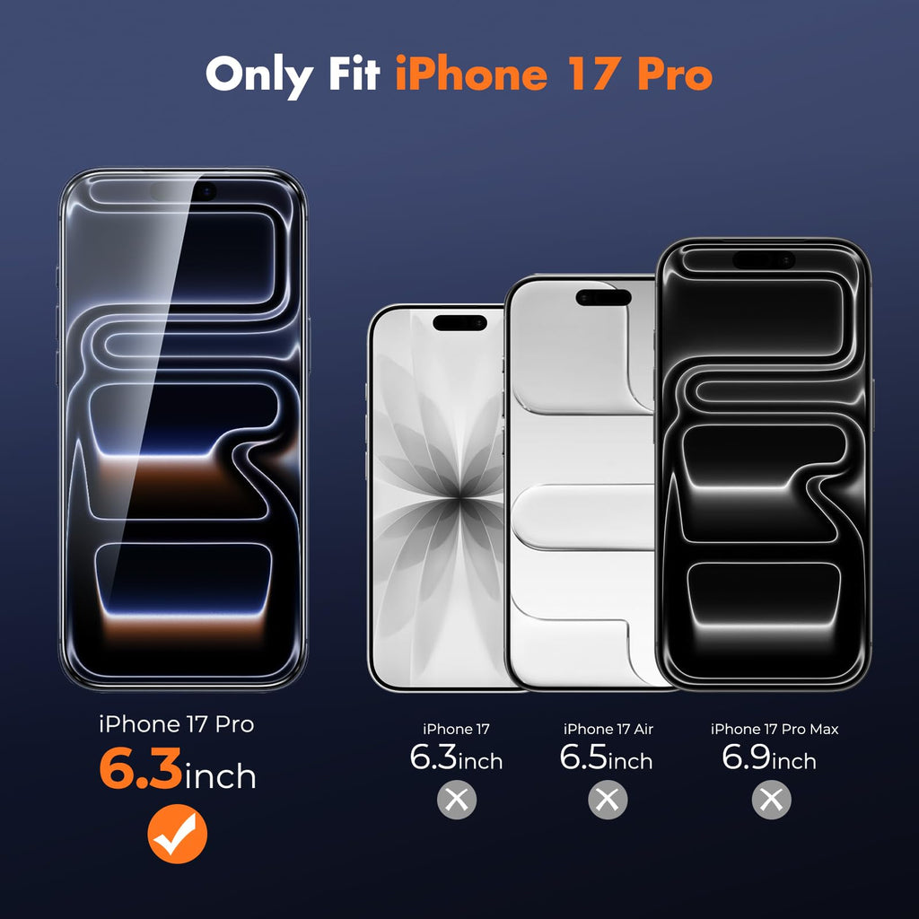 UNBREAKcable 3-Pack Screen Protector for iPhone 16 Pro Max, Full Coverage
