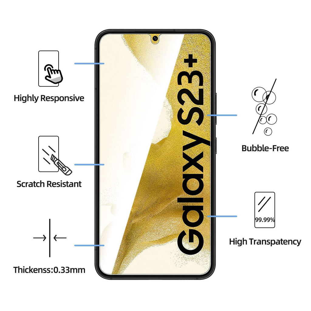 NEW'C for Samsung Galaxy S23 6.1" (SM-S911),Screen Protector Tempered Glass