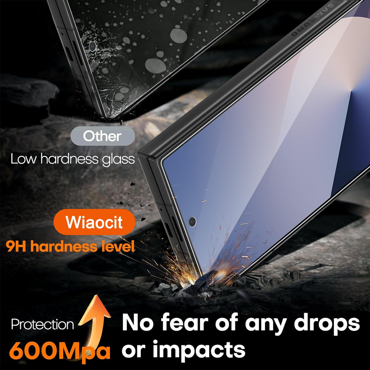 Wiaocit Tempered Glass Screen Protector for Samsung Galaxy A17 5G