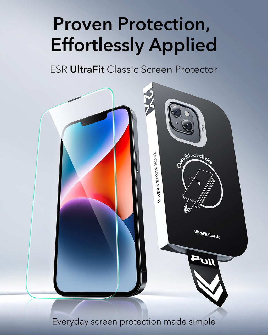 ESR 3 Pack for iPhone 17 Pro Screen Protector, Classic