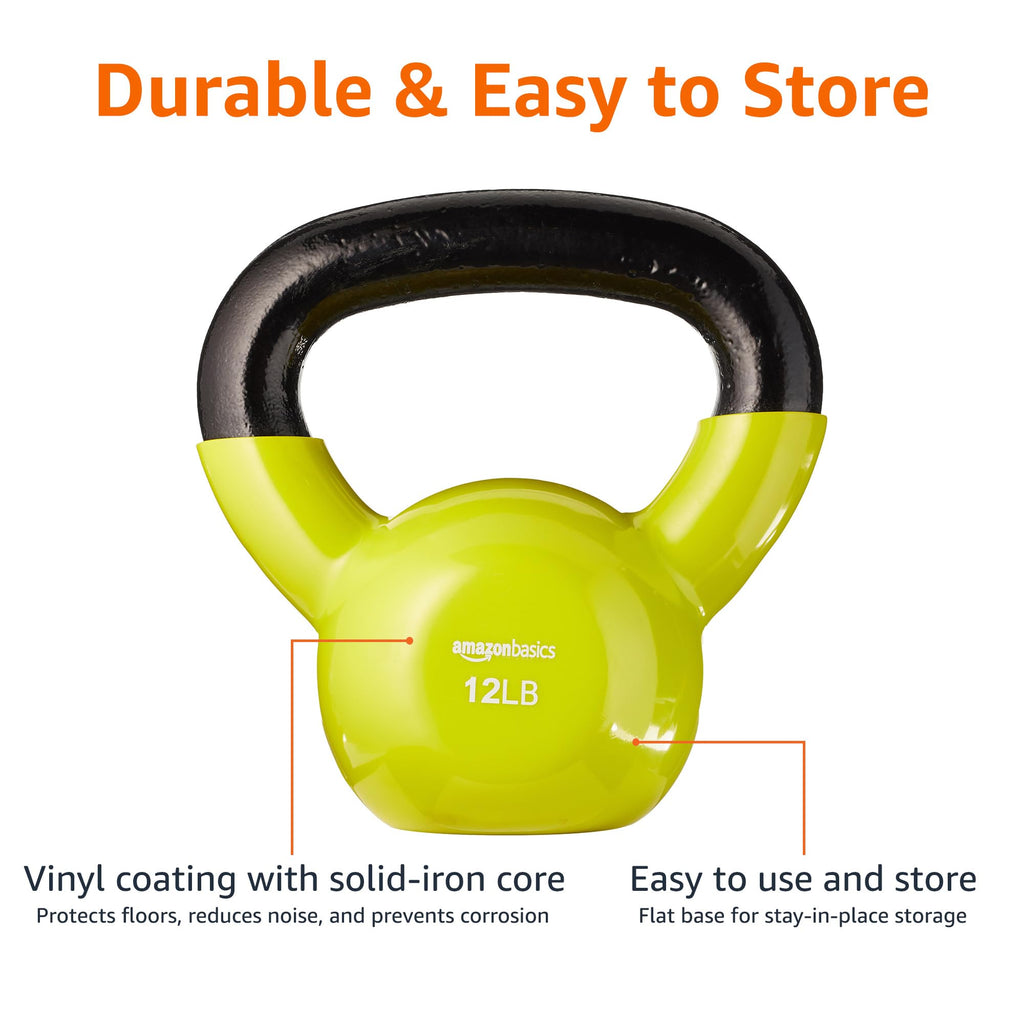 Amazon Basics Vinyl Kettlebell