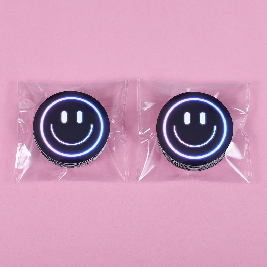 100PCS Smile Neon Stickers