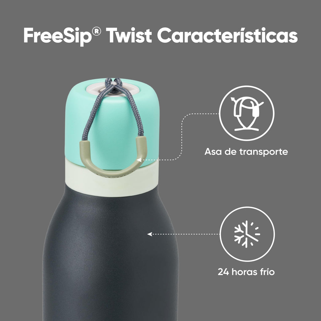 Owala FreeSip Twist Stainless Steel Water Bottle 24 oz Daybreak