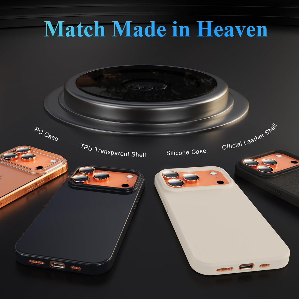 YWXTW Camera Lens Protector for iPhone 16 Pro/iPhone 16 Pro Max, [1 Step Installation Tray] Tempered Glass Screen Protector Metal Individual Camera Cover Accessories Case Friendly (Desert Titanium)