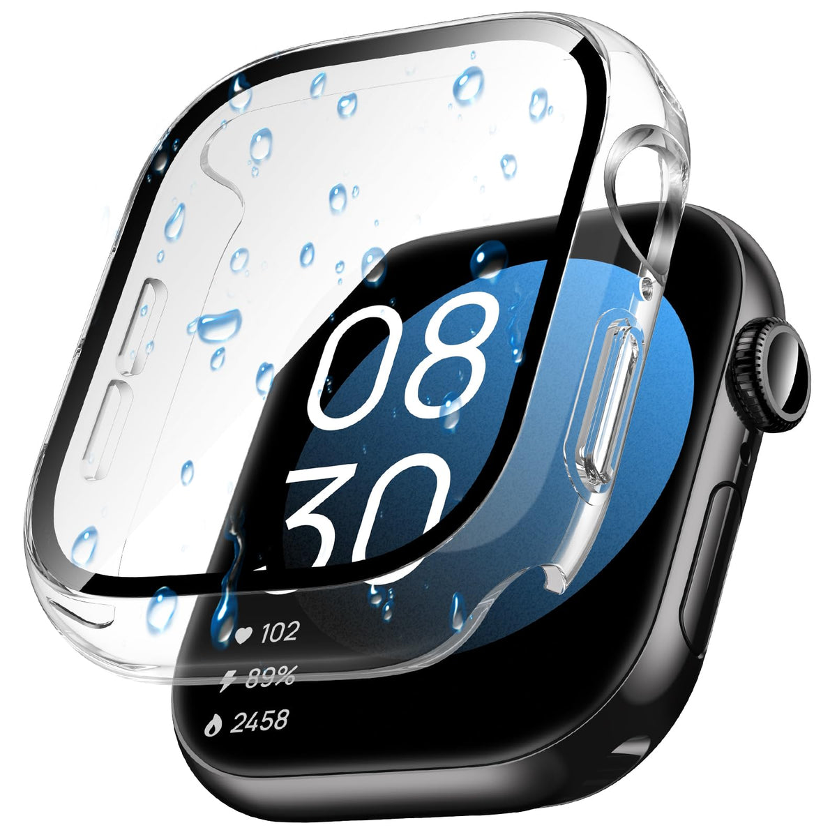 Goton IP67 Waterproof Case with Glass for Apple Watch Series 11/10 46mm