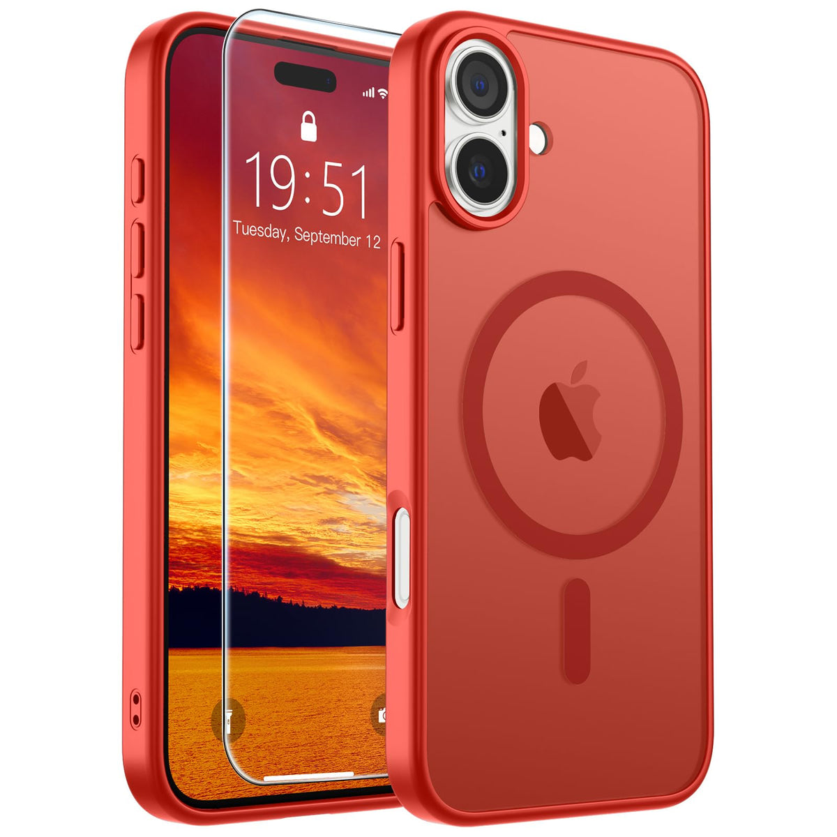 SUPFINE Magnetic for iPhone 14 Pro Case Hot Pink