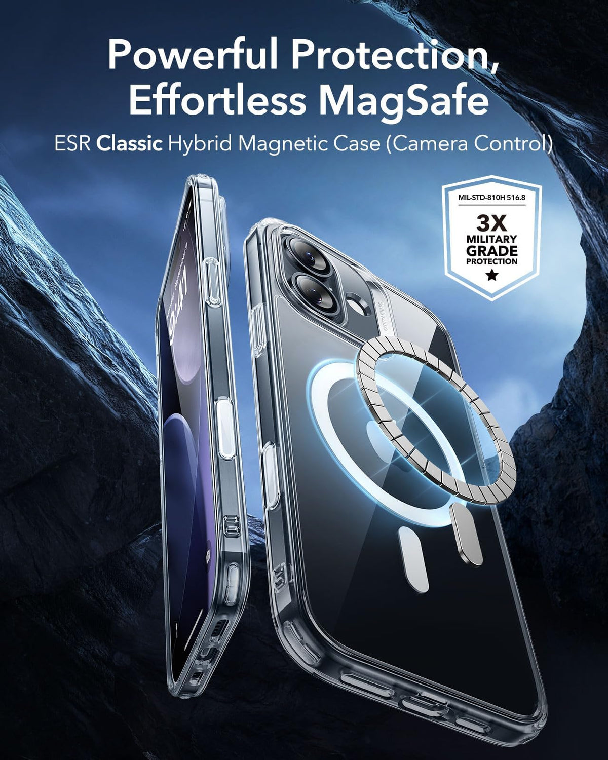 ESR Classic Hybrid for iPhone 17/18 Pro Case, Clear
