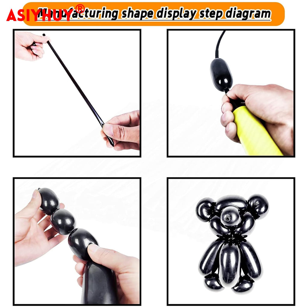 ASIYUHY 260 Balloons Clear Long Balloons 100 Pack Twisting Animal Balloon