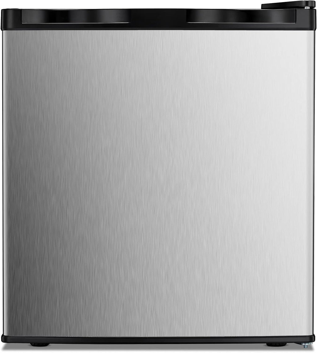 Kismile 1.1 Cu.ft Upright Mini Freezer for Dorms Apartment, Stainless Steel