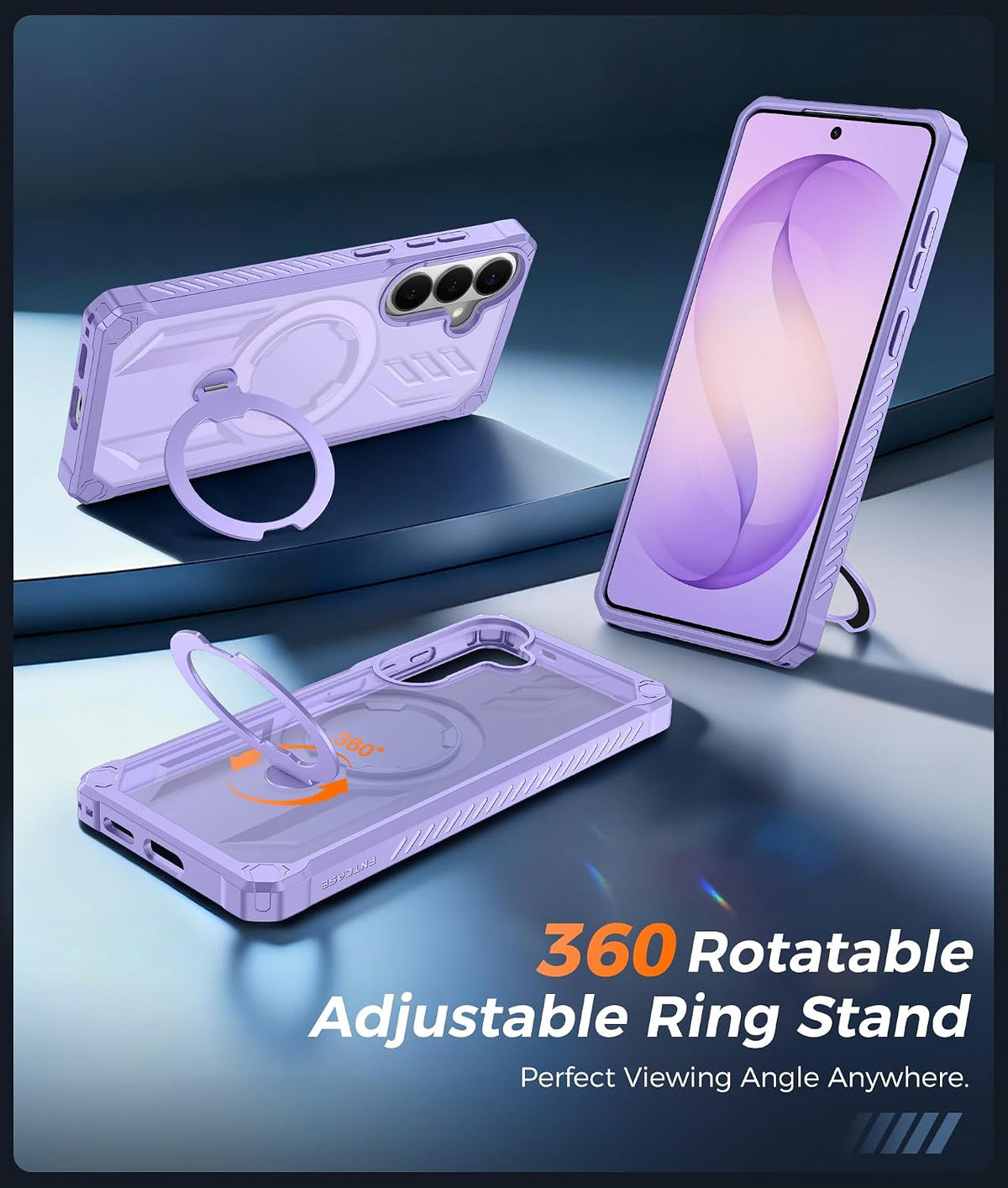 FNTCASE for Motorola Razr 2026/2025 Case with 360 Spin Magnetic Kickstand