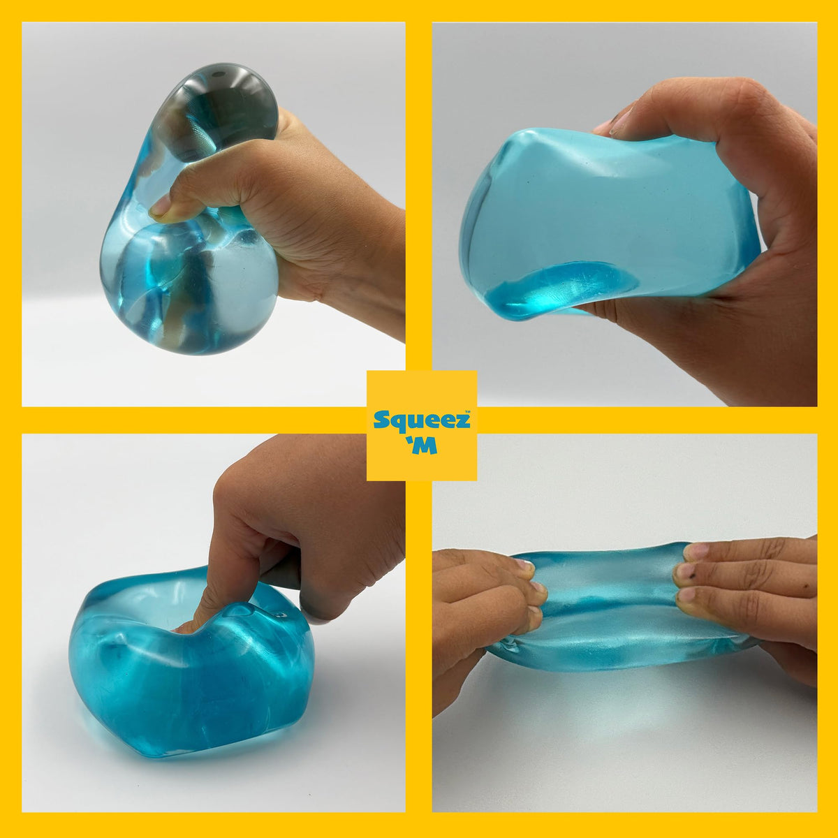 Original BigBlok Premium Stress Cube, Squishy Fidget Toy, Kids & Adults