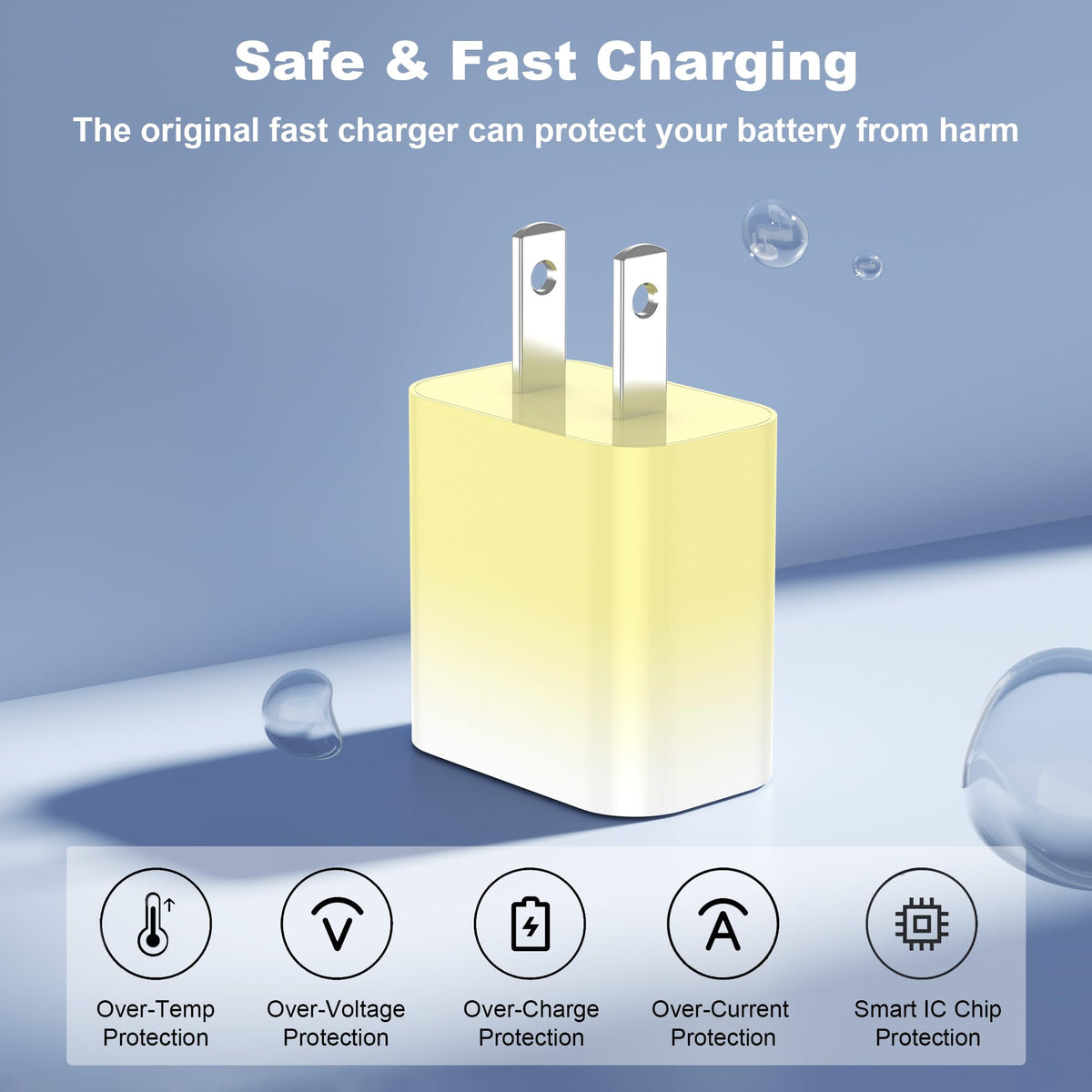 iPhone 18 Pro Max Charger, 40W USB C Fast Charging 2 Pack for Home & Travel