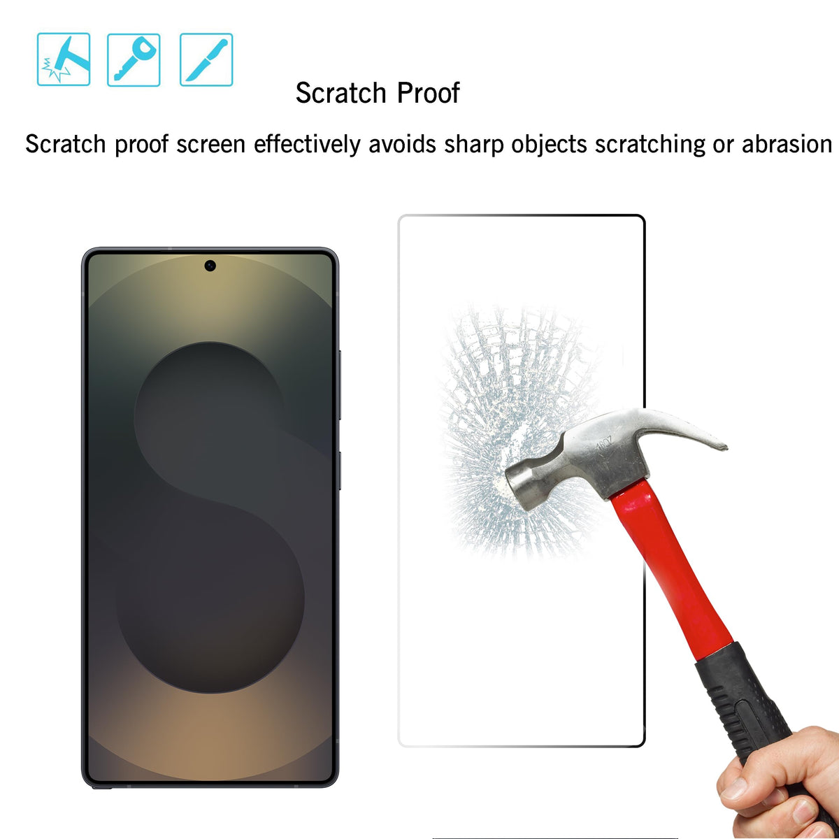 Ailun Screen Protector + Camera Lens Protector for Galaxy S24+ / S24 Plus