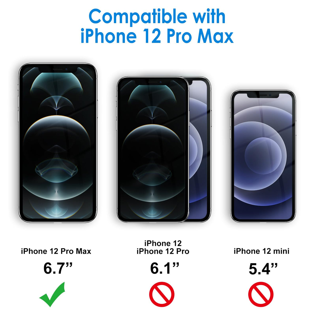 JETech Screen Protector for iPhone 13/13 Pro, 3-Pack