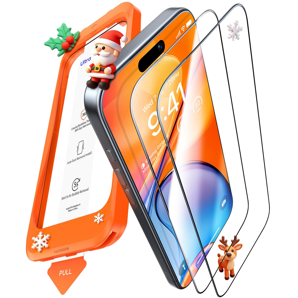 UltraGlass TOP 9H+ Armor for iPhone 17 Pro Privacy Screen Protector, 2 Pack