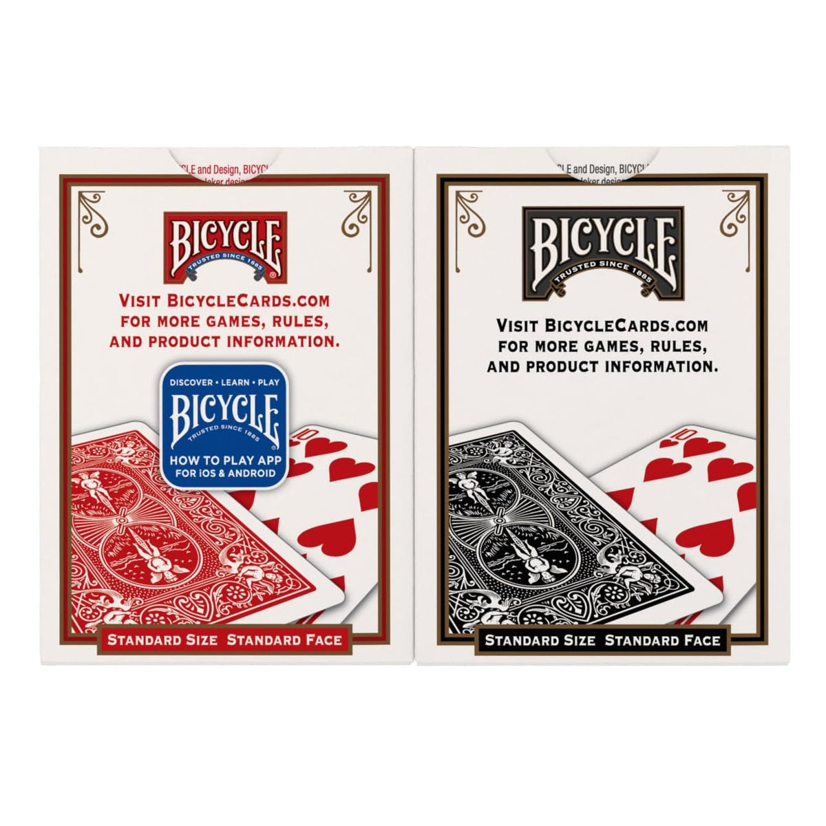 Bicycle Playing Cards 2 Pack Standard Poker Size Red and Blue