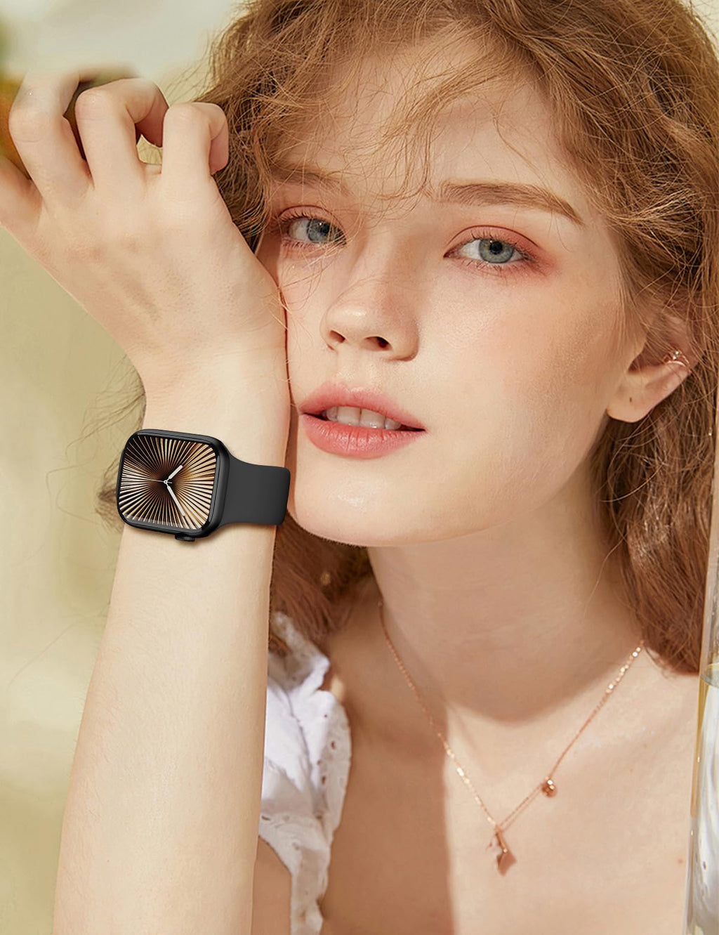 Sport Silicone Band Compatible with Apple Watch Bands for Women Men