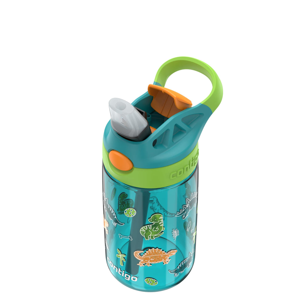 Contigo Aubrey Kids Water Bottle, Dinos & Sharks, 14oz, 2-Count