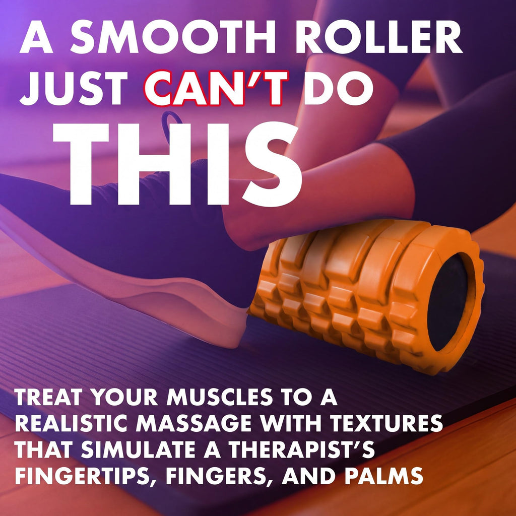 321 STRONG Patented 3-Zone Massage Roller, Medium Density for Exercise