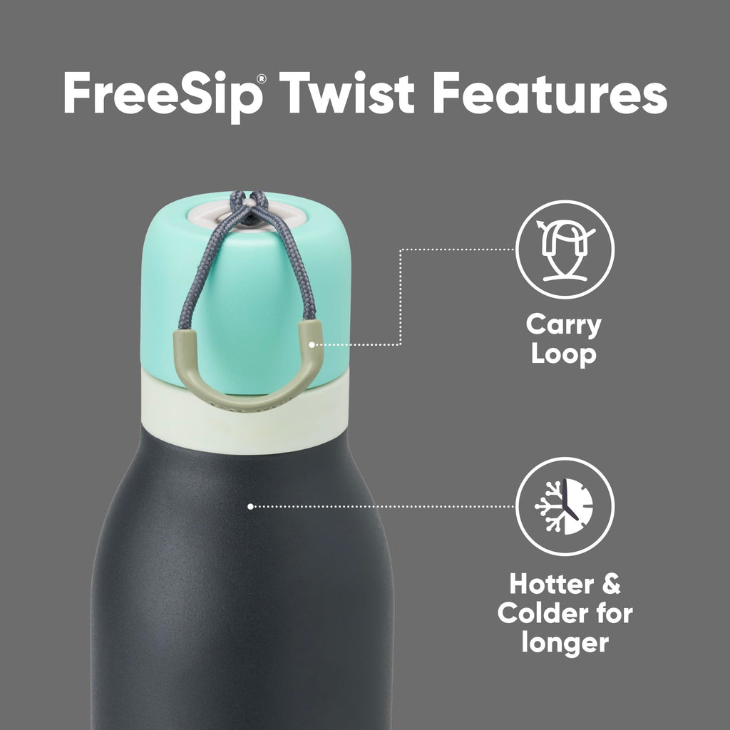 Owala FreeSip Twist Stainless Steel Water Bottle 24 oz Daybreak