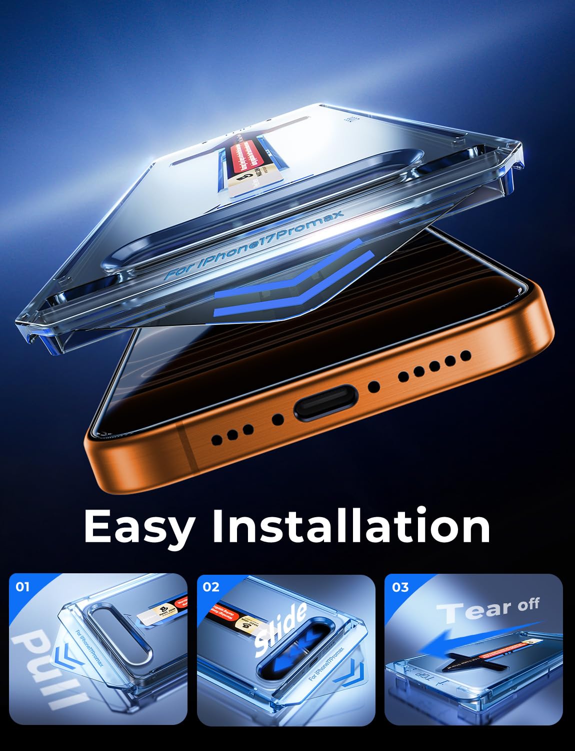 MAGIC JOHN for iPhone 16e Privacy Tempered glass Screen Protector 6.1 inch