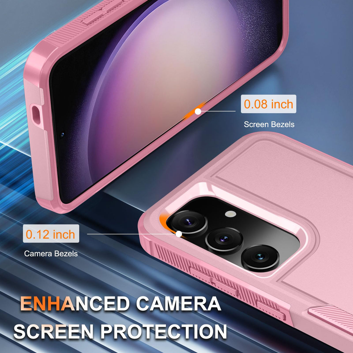 for Samsung Galaxy S26 Case,Military Grade Phone Cover, Cute Pink