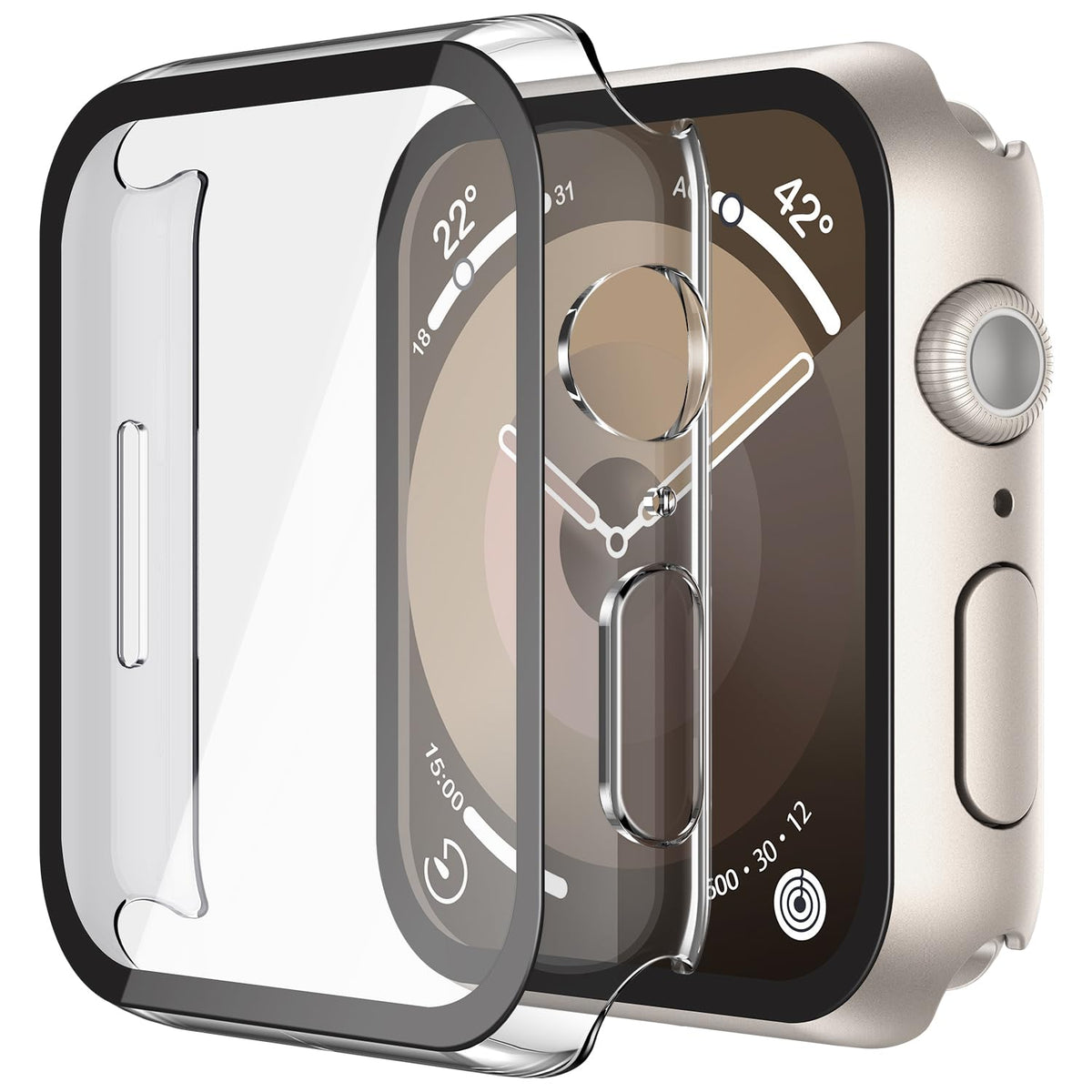 Misxi Case with Screen Protector for 38mm Apple Watch Series 3/2