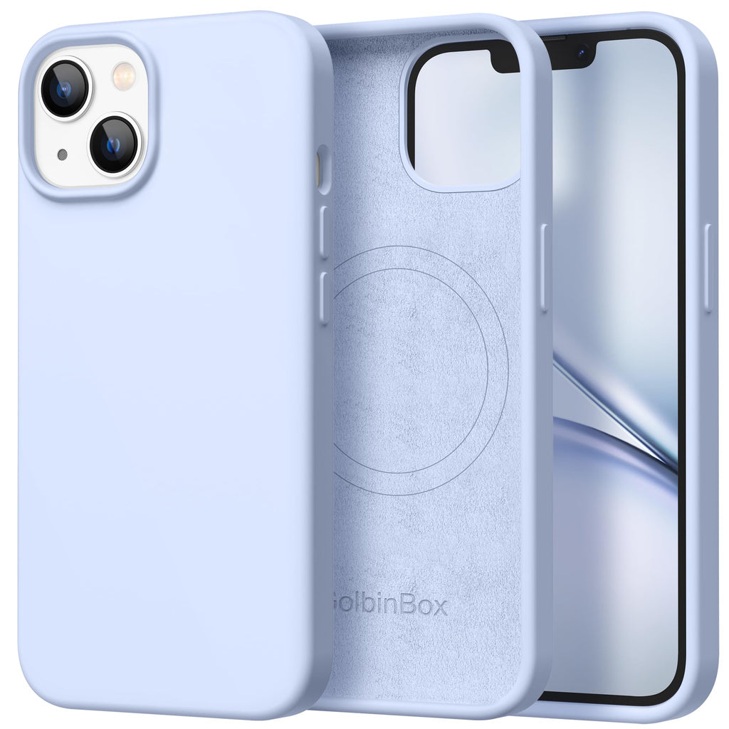 GolbinBox Magnetic for iPhone 17e/16e Case, Silicone Cover, Midnight Blue