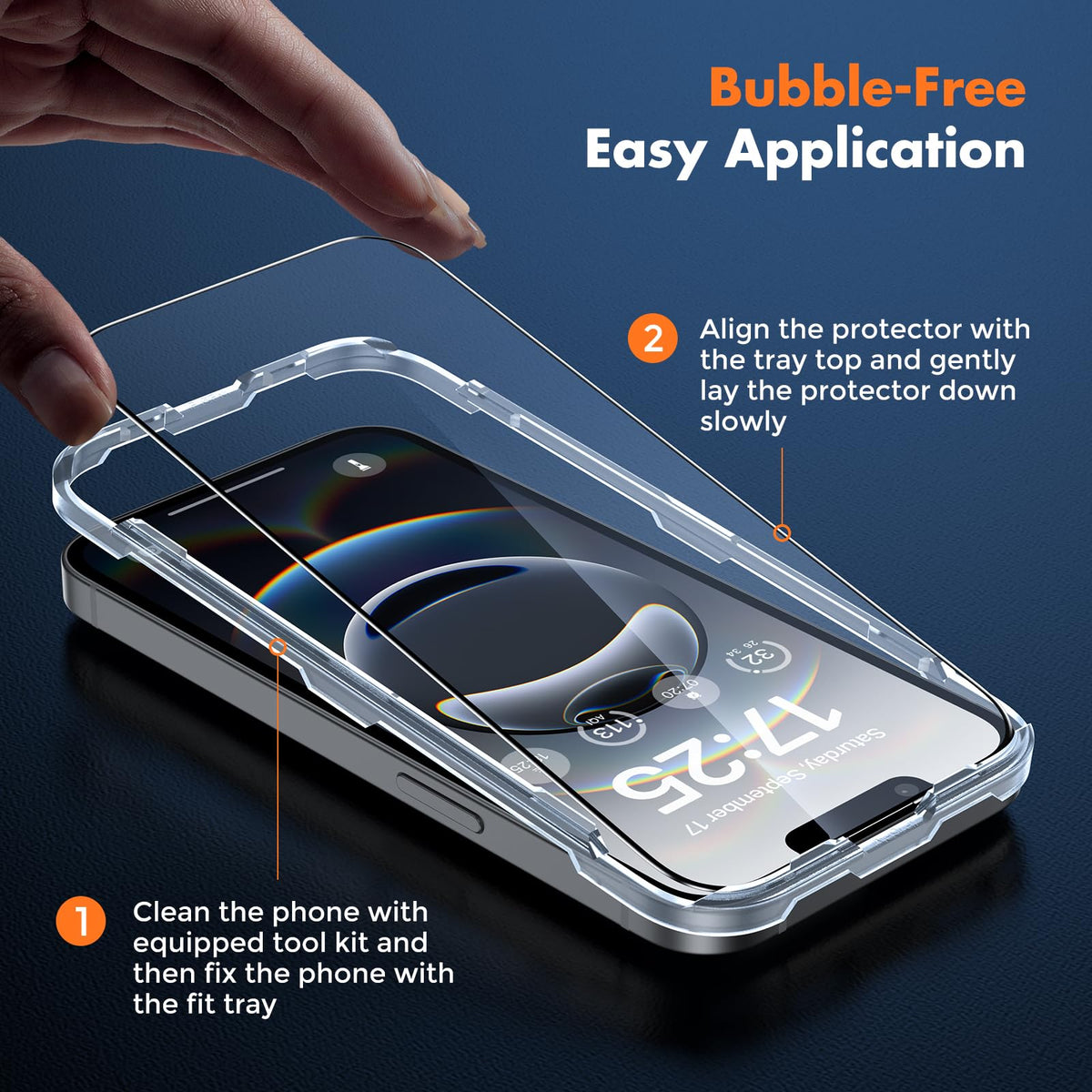 UNBREAKcable 3-Pack Screen Protector for iPhone 16 Pro Max, Full Coverage
