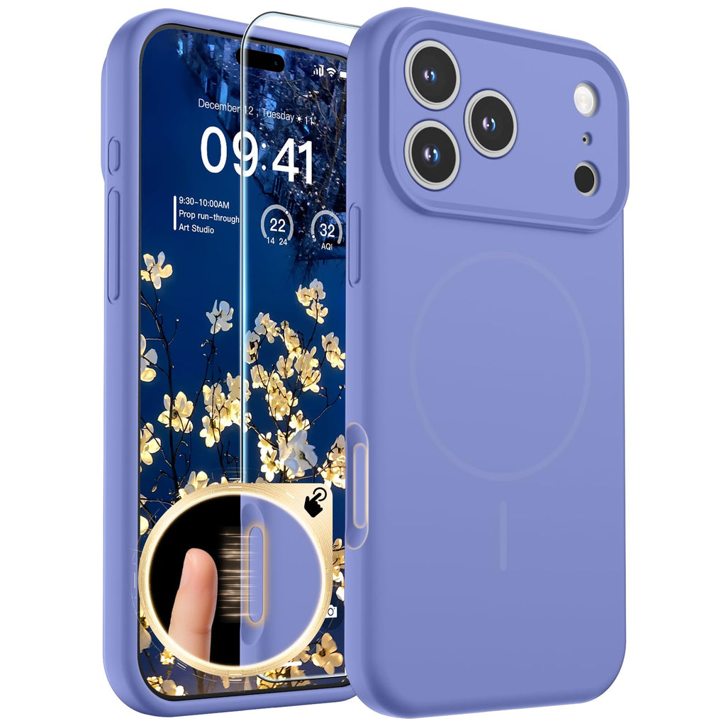 SUPFINE Silicone & Magnetic for iPhone 17 Pro Max Case White