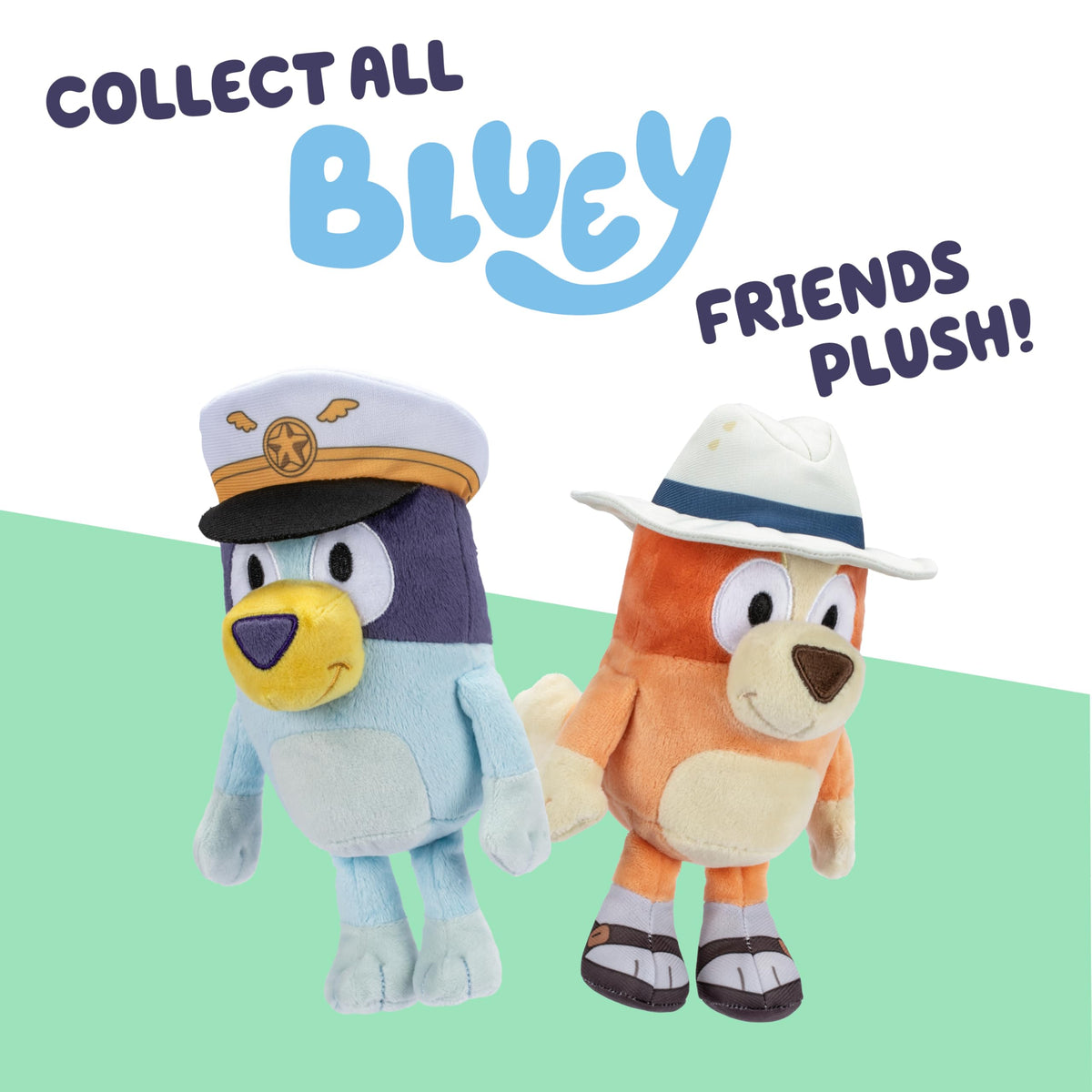 Bluey Friends 3 Pack Plush Toys, Lucky, Chloe and Coco
