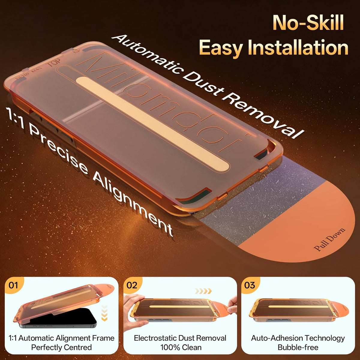 Milomdoi Privacy Screen Protector for iPhone 18 Pro Max, Tempered Glass