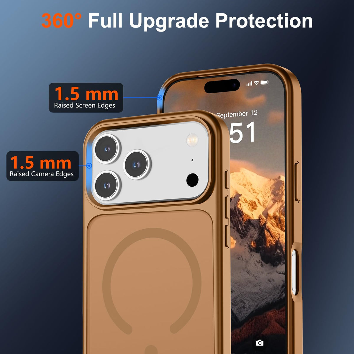 SUPFINE Magnetic for iPhone 18 Pro Max/17 Pro Max Case Dark Blue