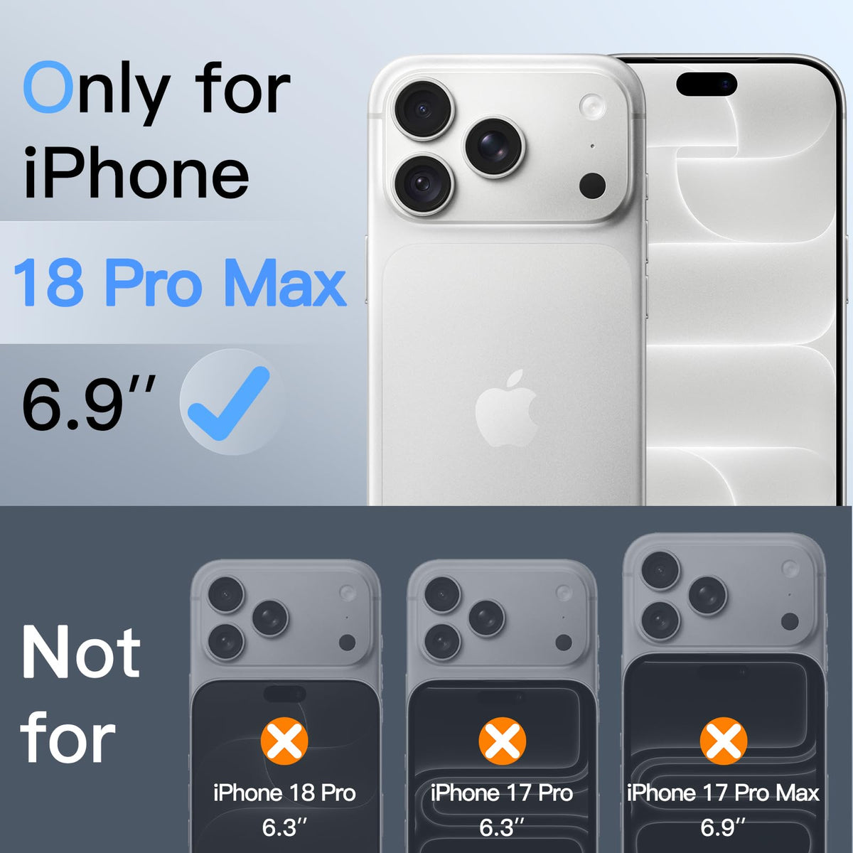 JETech Privacy Screen Protector for iPhone 18 Pro, 2-Pack