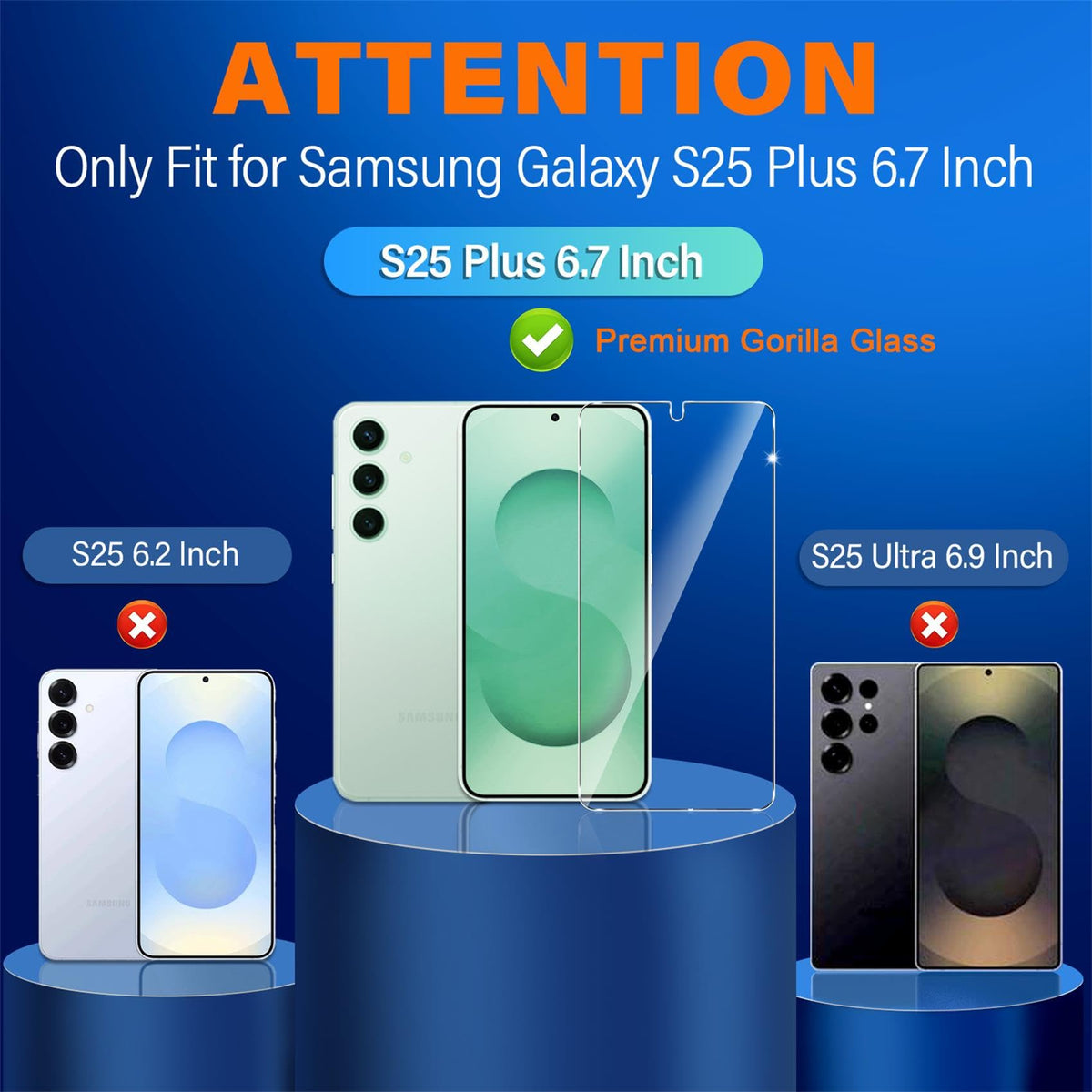 firtstnow 3 Pack for Samsung Galaxy S25 Ultra Screen Protector Tempered Glass + 3 Pack Camera Lens Protector, Military Grade Shatterproof, 9H Hardness, Fingerprint Unlock,Case Friendly 6.9 Inch