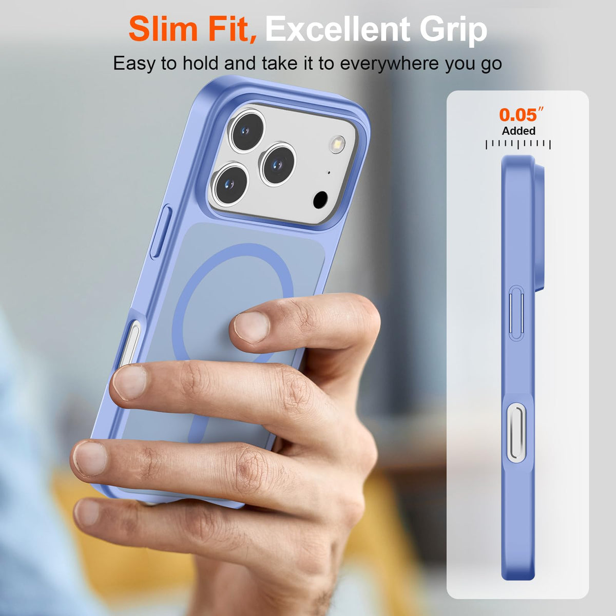 SUPFINE Magnetic for iPhone 18 Pro Max/17 Pro Max Case Dark Blue