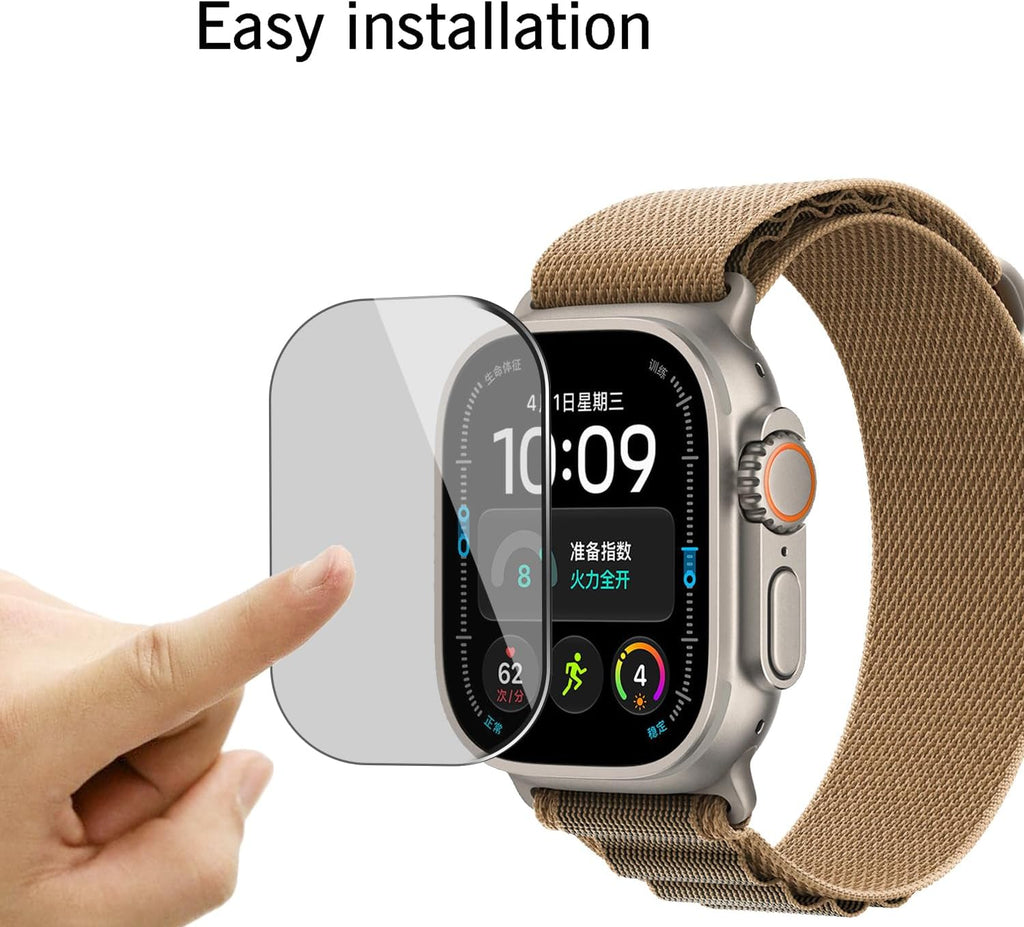 Ailun 3 Pack Screen Protector for Apple Watch Ultra 4/3/2/Ultra [Clear]