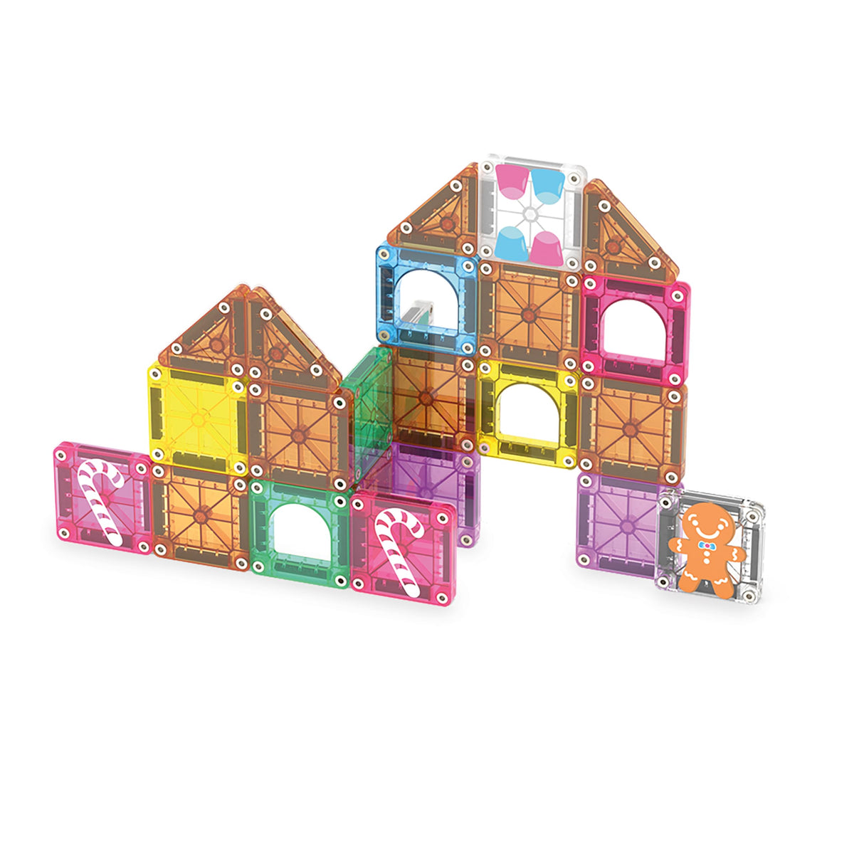MAGNA-TILES microMAGS 24-Piece Spooky Travel Set, The Original Magnetic Building Brand