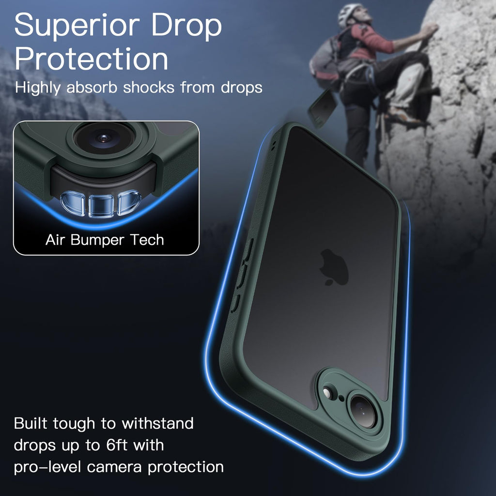 JETech Matte Case for iPhone Air, Black