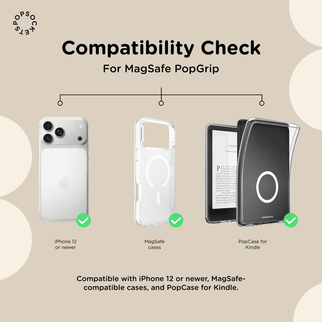 PopSockets Adhesive Phone Grip, Holder- Black