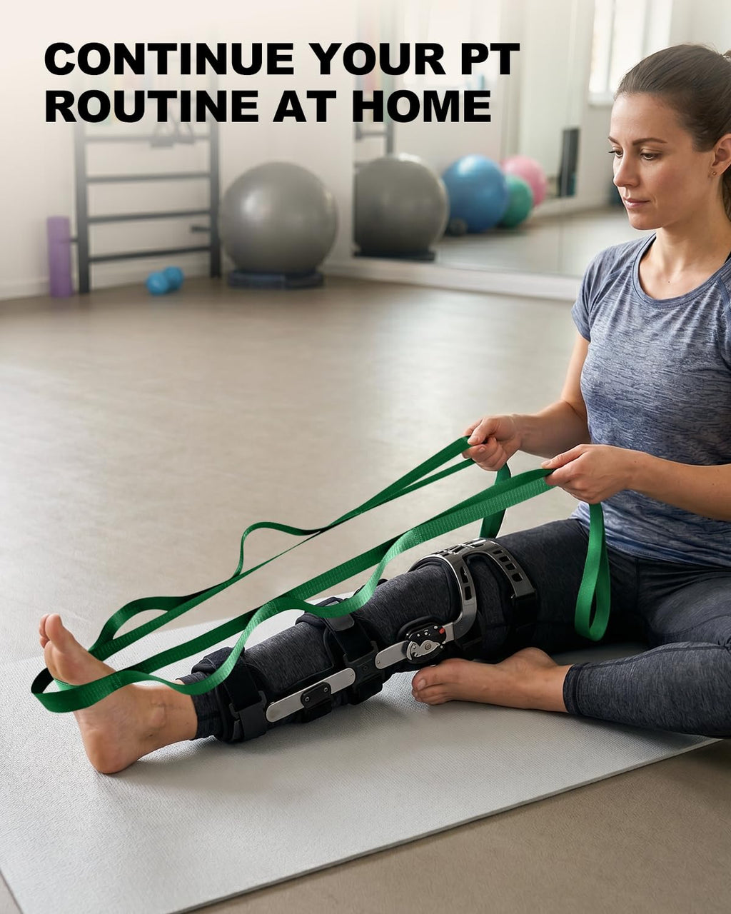 Trideer Stretching Strap with Loops, Yoga Strap, Stretch Bands for Exercise