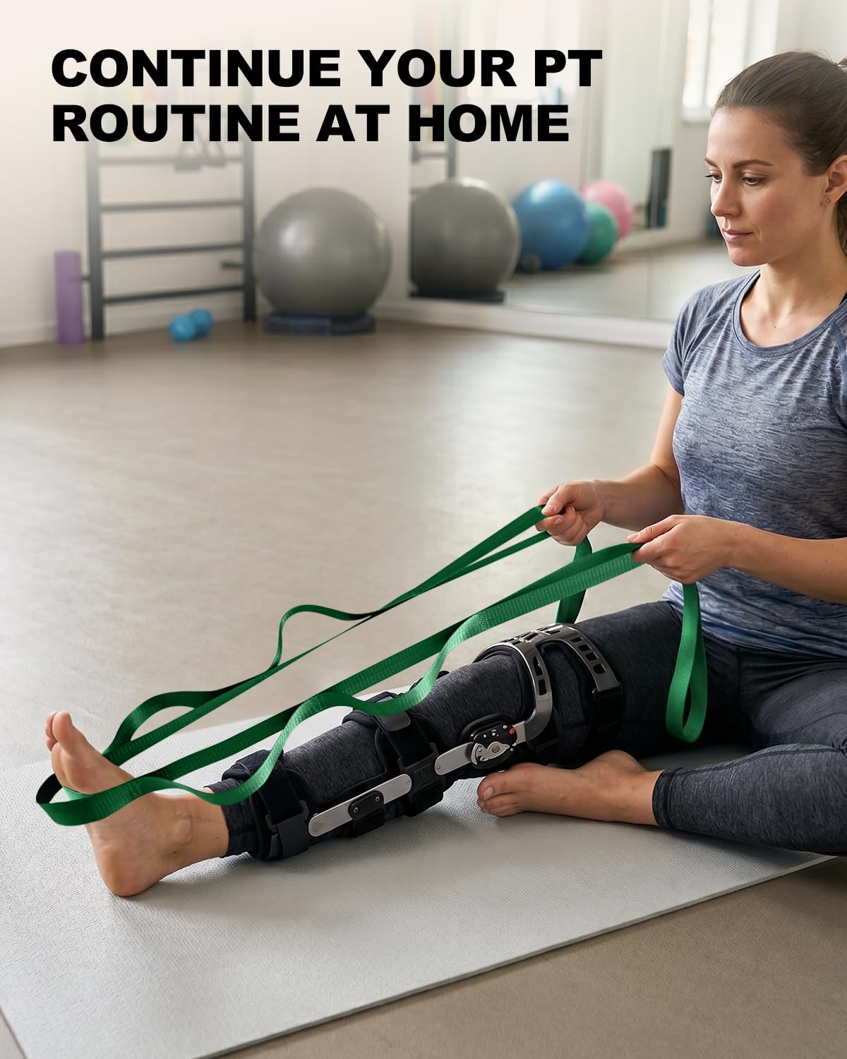 Trideer Stretching Strap with Loops, Yoga Strap, Stretch Bands for Exercise