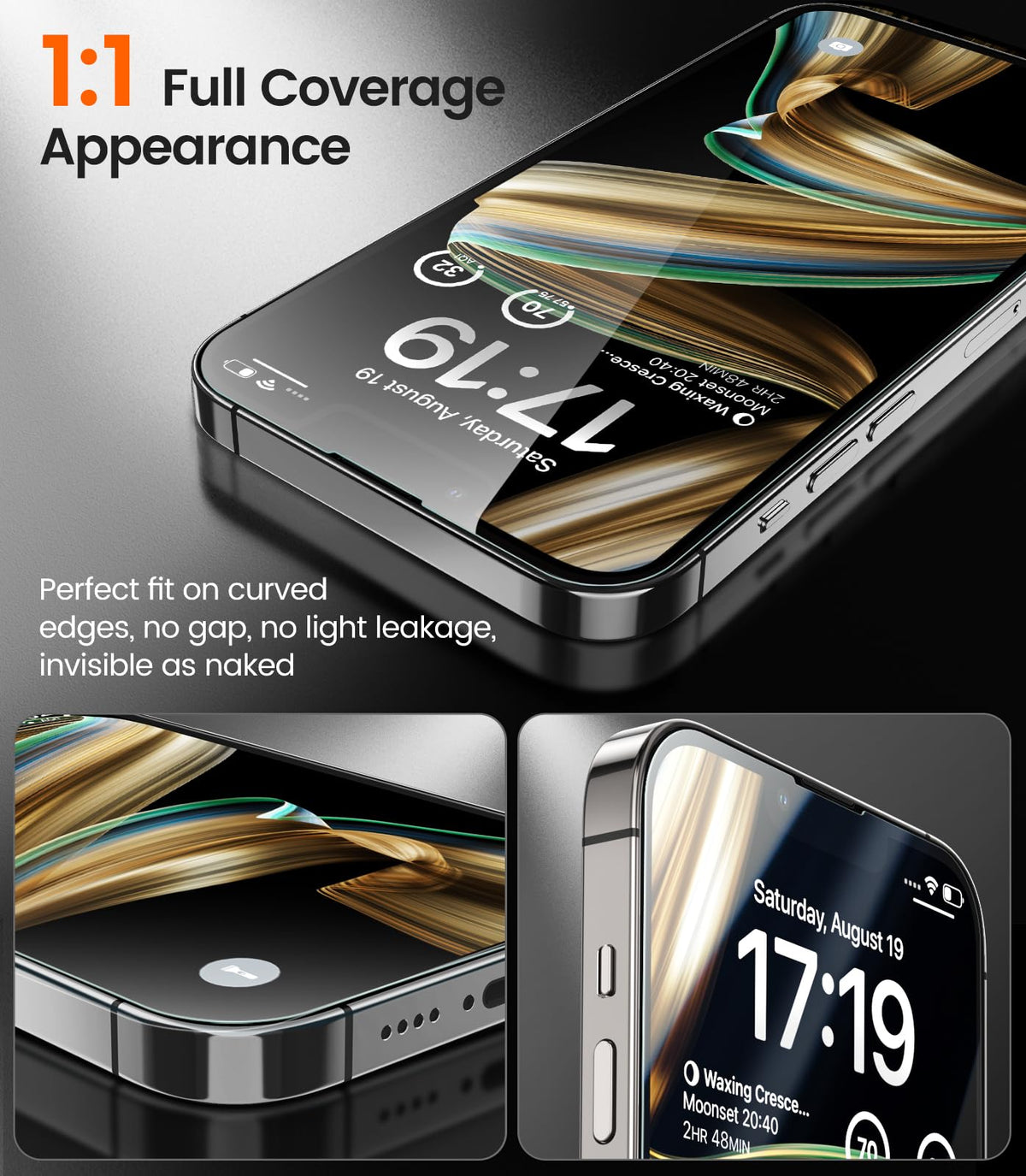 EZ-GLAZ-4 Pack for iPhone 17 Pro Max Screen Protector (6.9") HD Clear