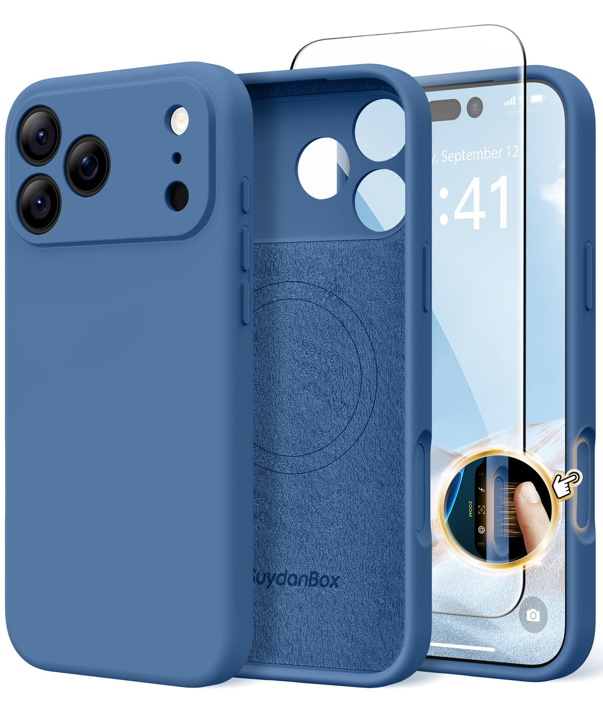 Magnetic for iPhone 12 Case Silicone White
