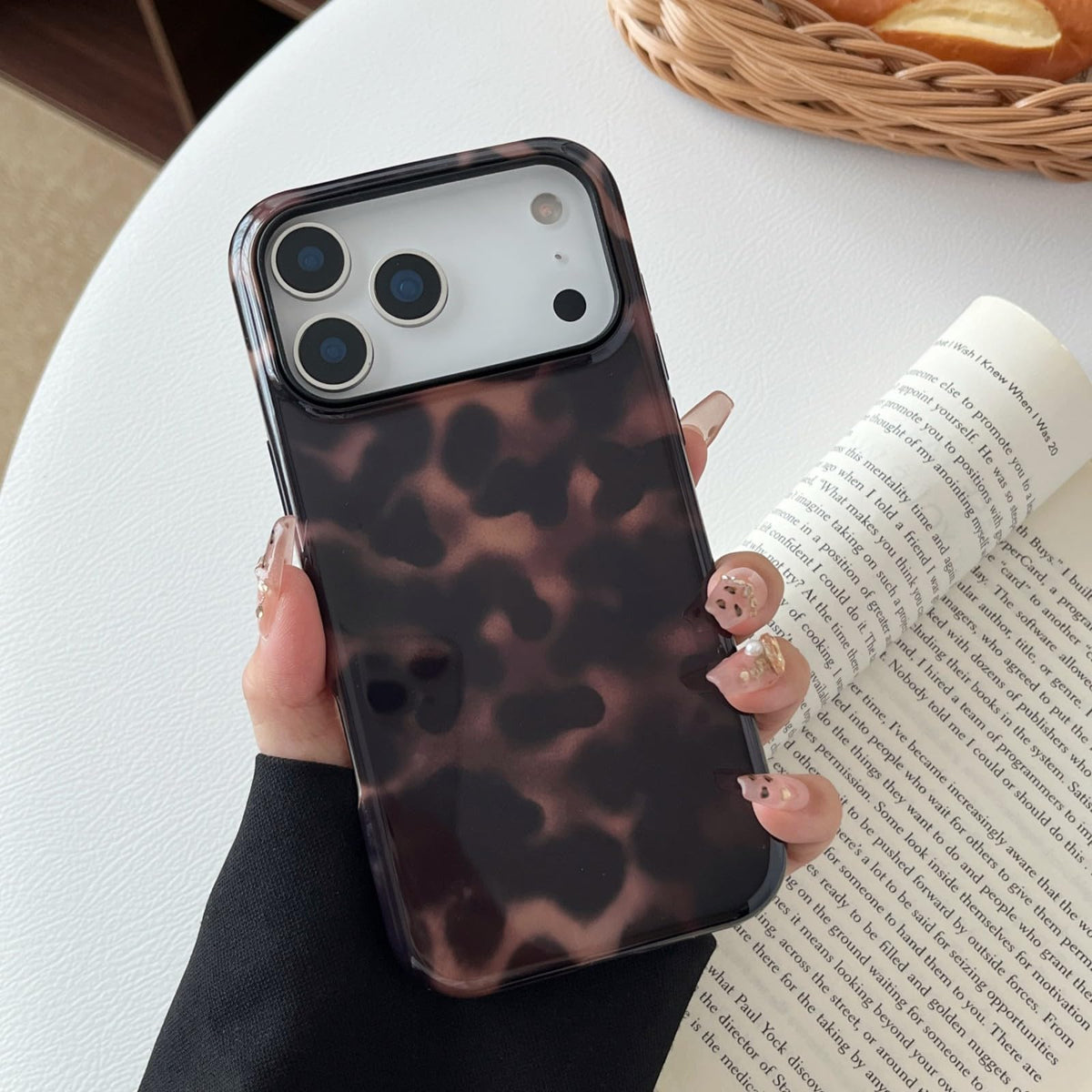 Longlayss Compatible with iPhone 16 Pro Case Tortoise Shell Phone Case