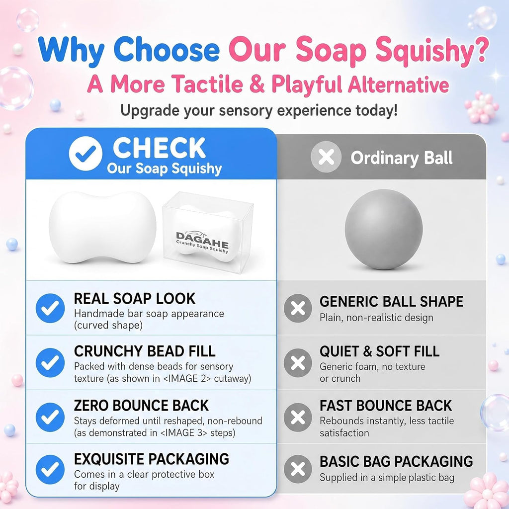 Crunchy Mango Squishies ASMR Toy, Bead Filled Realistic Bar Stress Ball