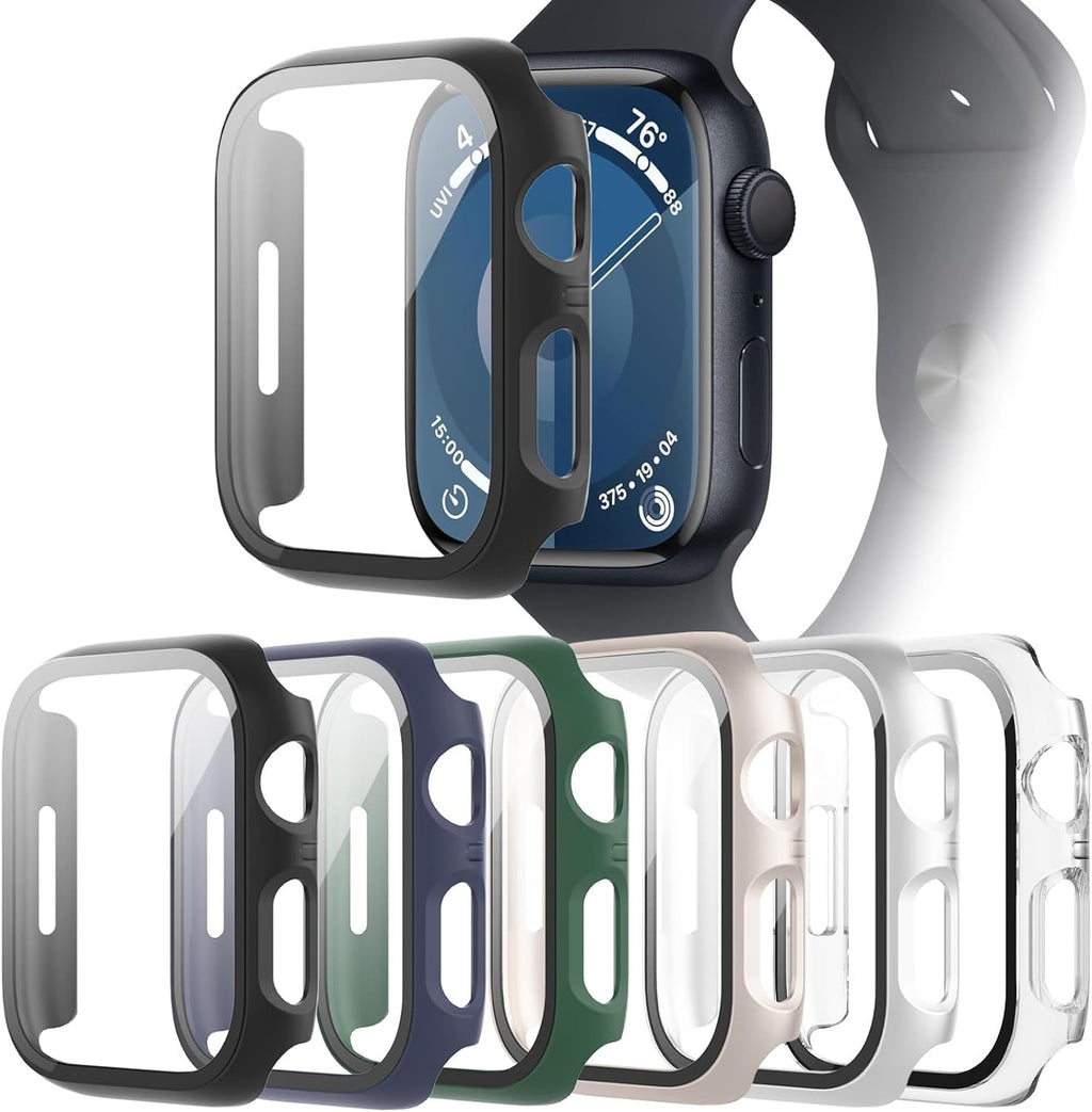 6-Pack Case with Screen Protector for Apple Watch Series 11/10 46mm