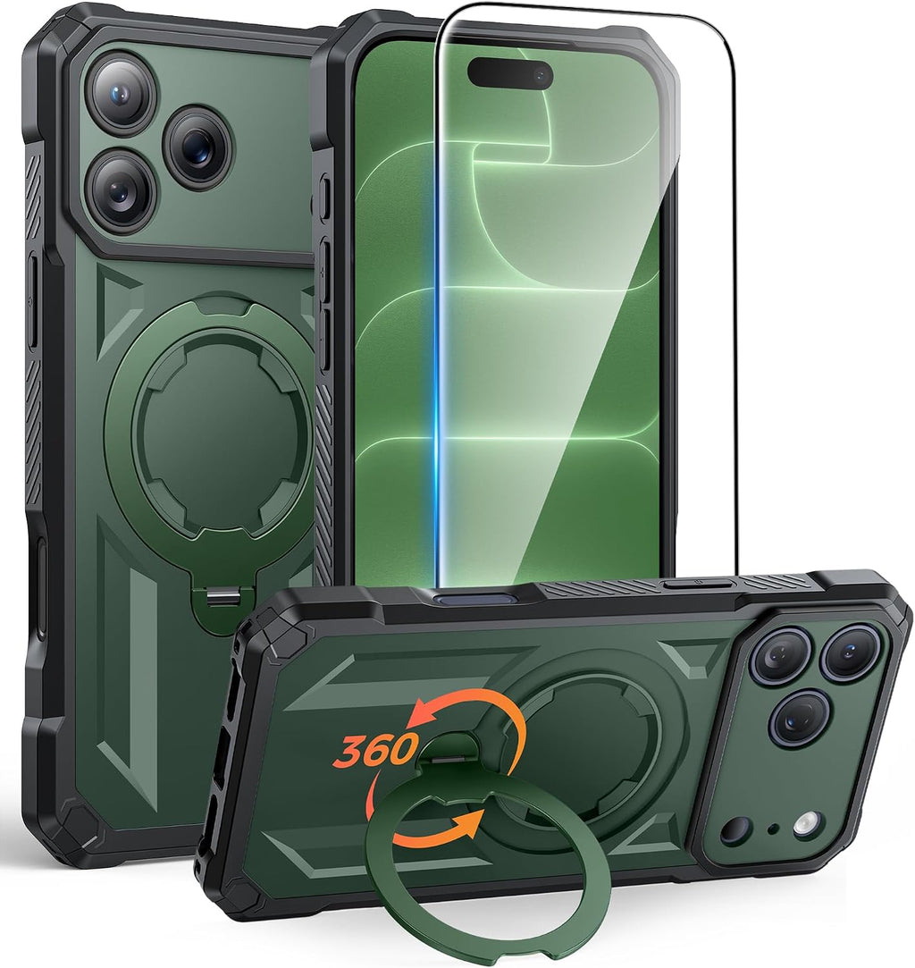 FNTCASE for Motorola Razr 2026/2025 Case with 360 Spin Magnetic Kickstand