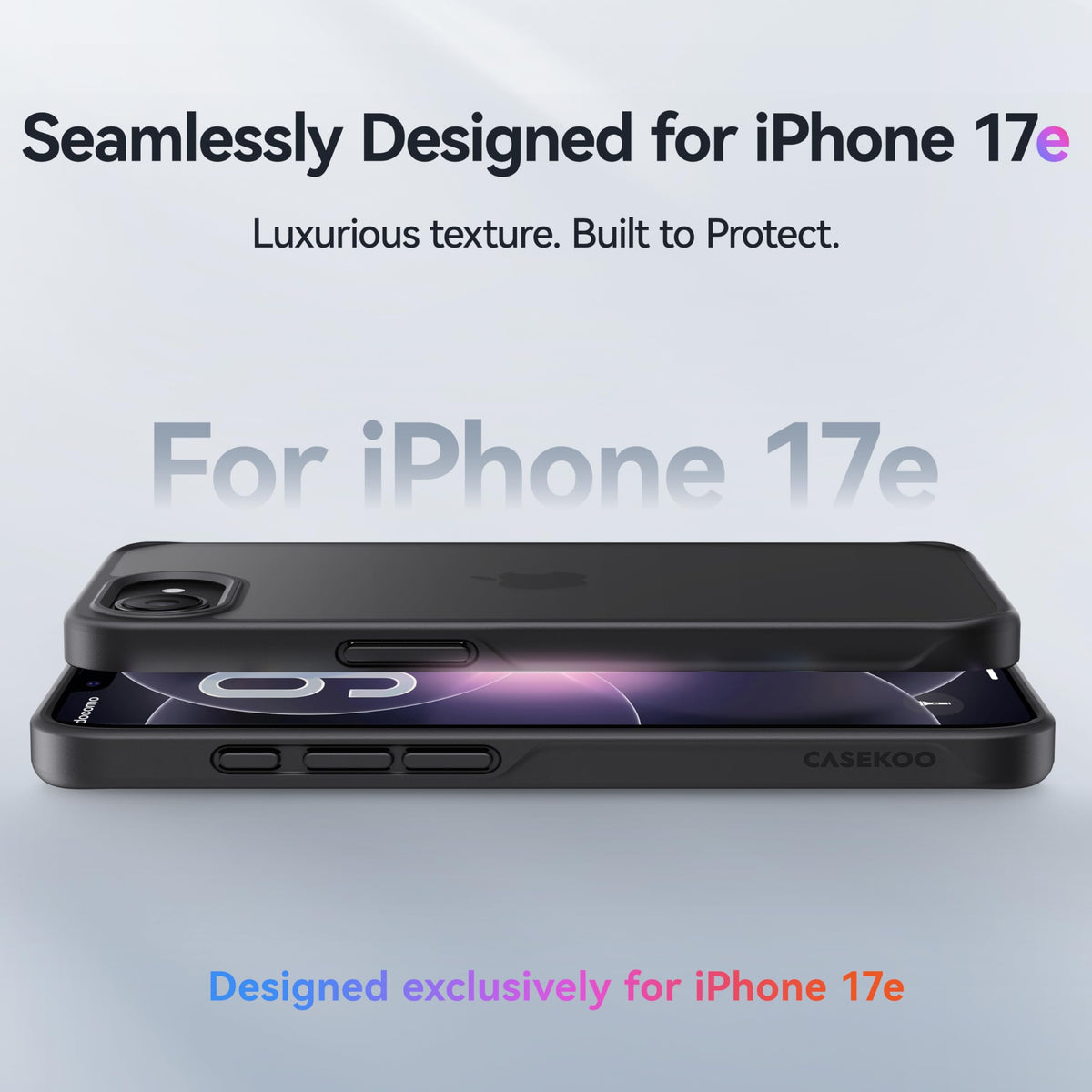 CASEKOO for iPhone 16 Smooth Crystal Clear Case, Patented Anti-Yellow